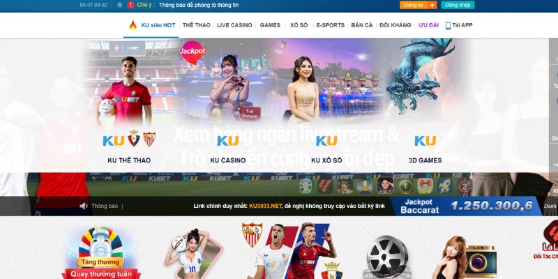 Tổng quan về sảnh Ku Casino Kubet